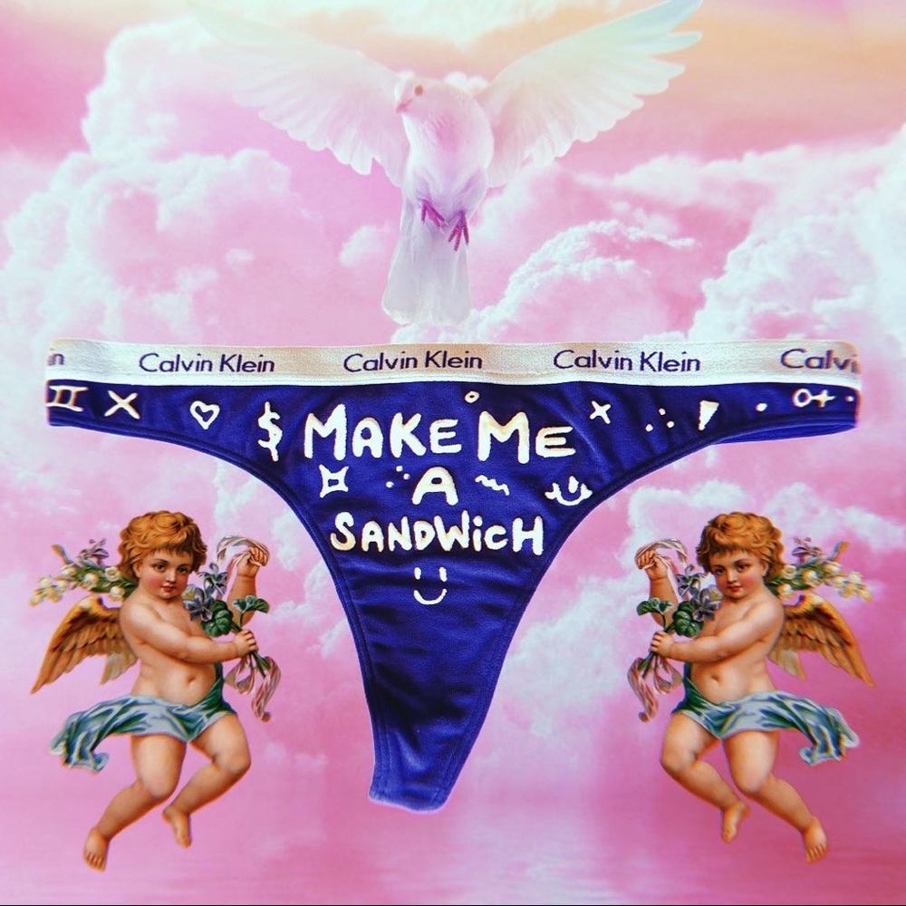Hand Painted Calvin Klein Panties